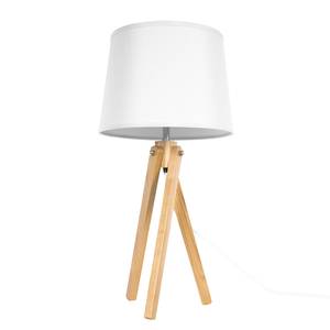 Lampe Legno Frêne massif / Tissu - 1 ampoule