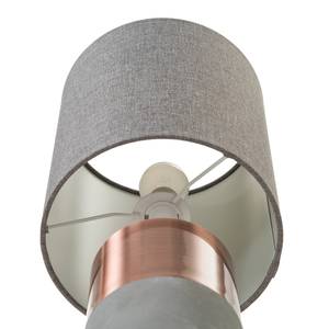 Lampada da tavolo Mello Cotone / Cemento - 1 punto luce