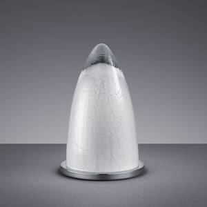 Tafellamp Milton glas/metaal - 1 lichtbron - Wit