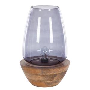 Tafellamp Mourenx glas/bamboehout - 1 lichtbron - Hoogte: 41 cm