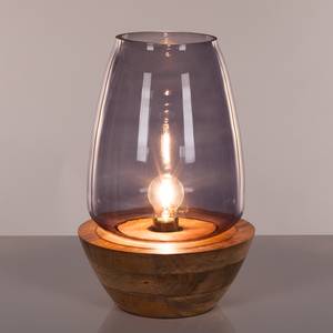 Tischleuchte Mourenx Glas / Bambus - 1-flammig - Höhe: 41 cm