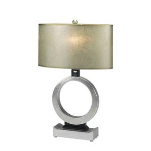 Tafellamp Oprah zilverkleurig/beige