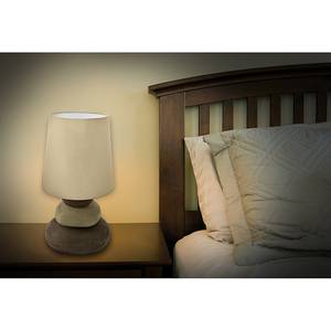 Tafellamp textiel/porselein 1 lichtbron