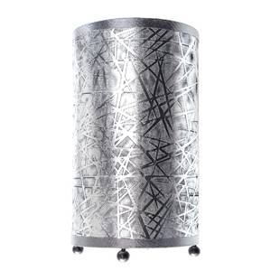 Tischleuchte Zylindro by Näve Stoff/Metall Silber 1-flammig