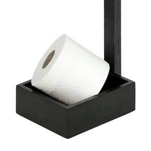 Toilettenpapierständer Mezza Massivholz Eiche Dunkelbraun - Raucheiche Dekor