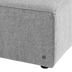 Canapé d’angle Big Cube Style Tissu - Tissu TBO : 29 moody grey - Méridienne courte à droite (vue de face)