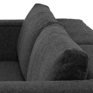 Hoekbank Big Cube Style geweven stof - Stof TBO: 9 anthrazite - Longchair vooraanzicht links