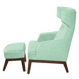 Fauteuil à oreilles Cozy Tissu - Vert menthe