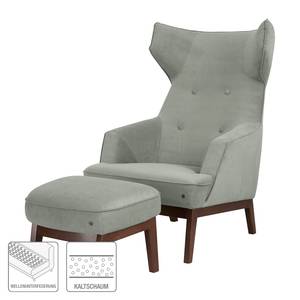 Fauteuil à oreilles Cozy Tissu - Granit