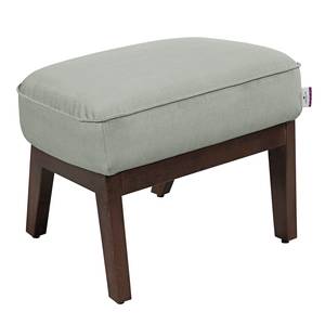 Ohrensessel Cozy Webstoff (mit Hocker) Granit