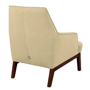 Fauteuil Cozy geweven stof - Warm beige - Zonder hocker