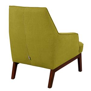 Fauteuil Cozy geweven stof - Pistache groen - Zonder hocker