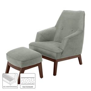 Fauteuil Cozy geweven stof - Ganiet - Met hocker