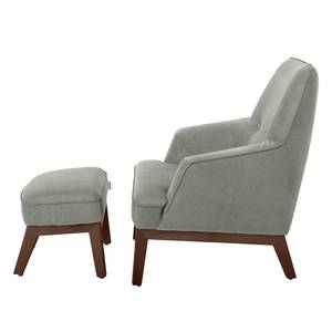 Fauteuil Cozy geweven stof - Ganiet - Met hocker