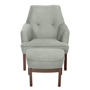 Fauteuil Cozy geweven stof - Ganiet - Met hocker