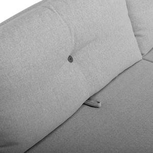 Hoekbank Cushion Shift geweven stof - Stof TBO: 29 moody grey - Longchair vooraanzicht rechts