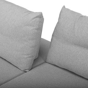 Hoekbank Cushion Shift geweven stof - Stof TBO: 29 moody grey - Longchair vooraanzicht rechts