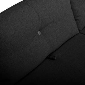 Canapé d’angle Cushion Shift Tissu - Tissu TBO : 9 anthrazite - Méridienne courte à gauche (vue de face)
