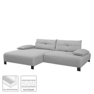 Ecksofa Cushion Shift Webstoff Stoff TBO: 29 moody grey - Longchair davorstehend links