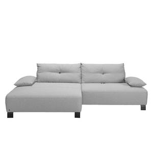 Canapé d’angle Cushion Shift Tissu - Tissu TBO : 29 moody grey - Méridienne courte à gauche (vue de face)