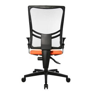 Bürodrehstuhl Net Point 10 Schwarz / Orange - Mit Armlehnen