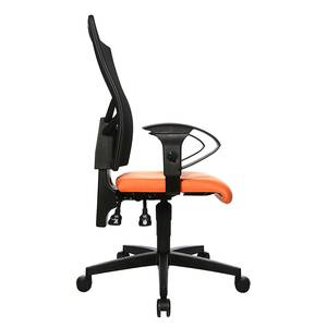 Bürodrehstuhl Net Point 10 Schwarz / Orange - Mit Armlehnen