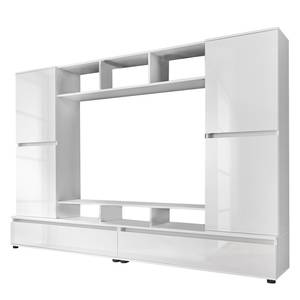 Meuble TV Aroya I Blanc brillant / Blanc