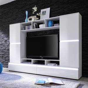 Meuble TV Aroya I Blanc brillant / Blanc