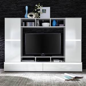 Meuble TV Aroya I Blanc brillant / Blanc