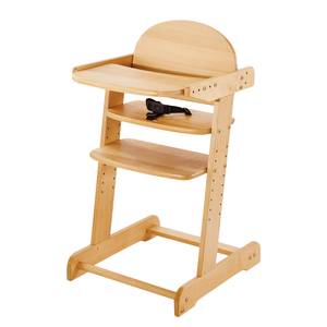 Chaise haute évolutive Philip Avec réducteur d'assise - Couleur bois