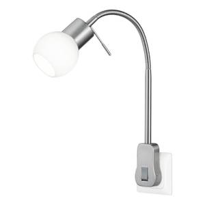 LED-wandspot Fred glas / metaal - 1 lichtbron
