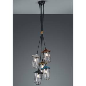 Hanglamp Birte glas/metaal - 5 lichtbronnen