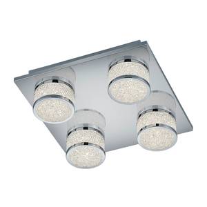 LED-plafondlamp Clinton III plexiglas/metaal - 4 lichtbronnen