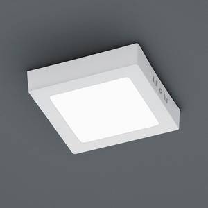 LED-plafondlamp Zeus plexiglas/aluminium - 1 lichtbron - Witgrijs/Wit - Breedte: 17 cm