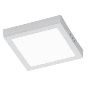 Plafonnier LED Zeus Plexiglas / Aluminium - 1 ampoule - Blanc gris / Blanc - Largeur : 23 cm