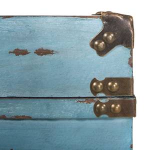 Baule Chapalasee Legno massello di abete Blu vintage