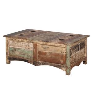 Table-coffre India Manguier massif verni - 115 x 67 cm