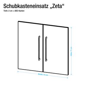 Paire de portes Zeta (hauteur : 71 cm) Blanc