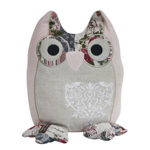 Deurstopper Uil Roze - Textiel - 21 x 26 x 18 cm