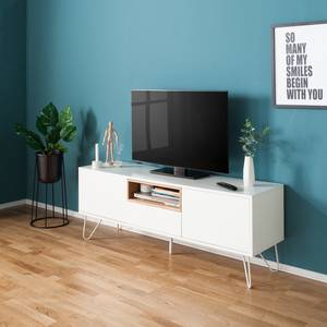 Tv-meubel Annopol wit/eikenhout