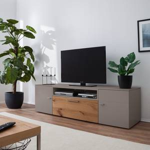 Tv-meubel Anzio II Mat fango/Balkeneikenhout
