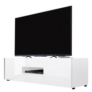 TV-Lowboard Asagiri Hochglanz Weiß - Breite: 130 cm