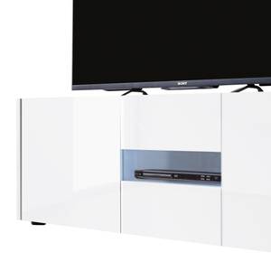 TV-Lowboard Asagiri Hochglanz Weiß - Breite: 150 cm