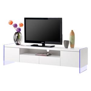 Tv-meubel Brunetti II (incl.verlichting) hoogglans wit