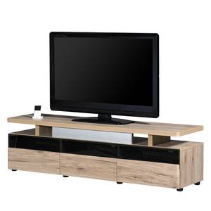 TV-Lowboard CU-Libre 260 Eiche Sanremo Dekor / Schwarz