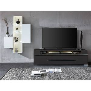 TV-Lowboard Cupar avec éclairage - Anthracite mat - Largeur : 210 cm