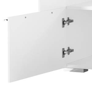 TV-Lowboard Cupar avec éclairage - Blanc mat - Largeur : 175 cm