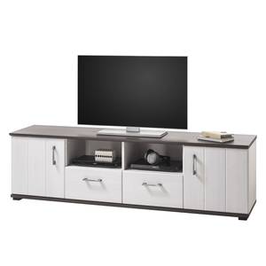 Tv-meubel Grova Sibiu larikshouten look/grijs - Breedte: 180 cm