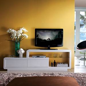 Meuble TV Hendon II Blanc brillant