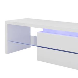 Sideboard Ocean Groove II (incl. verlichting) - hoogglans wit